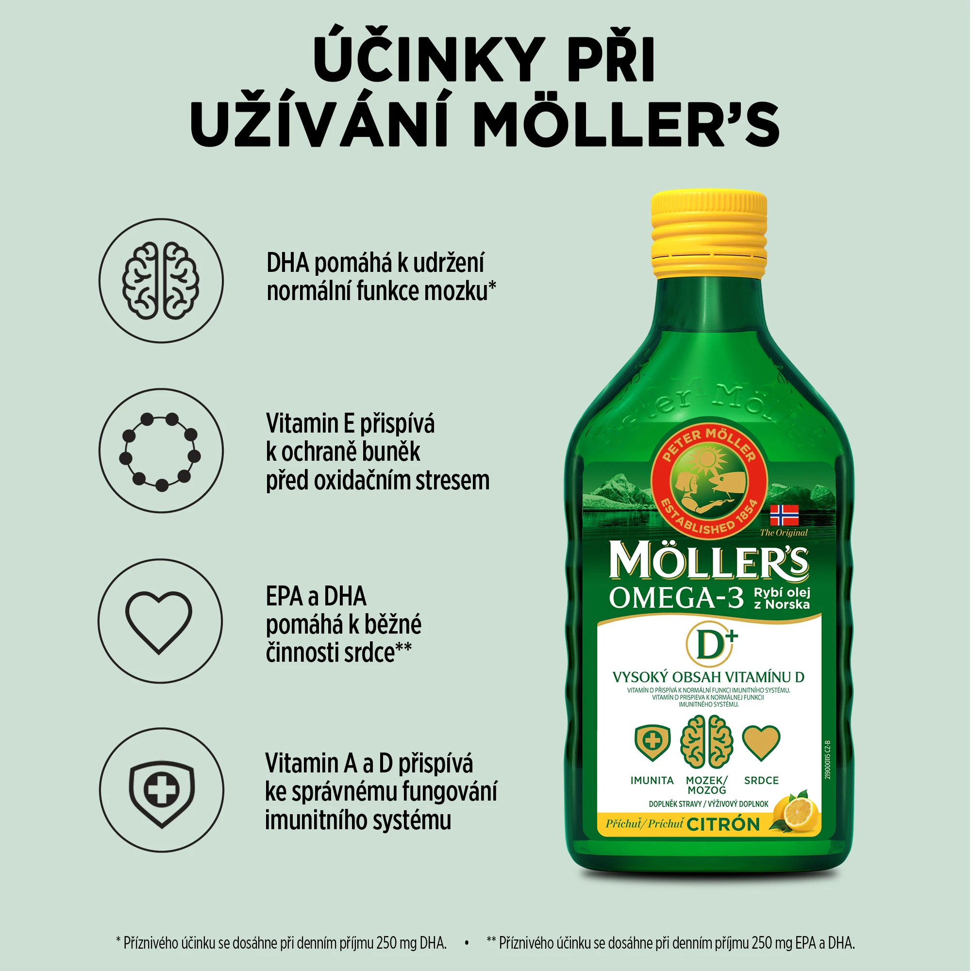 CLO_D+_250ml_benefits_CZ7 Siln&aacute; imunita, zdrav&eacute; srdce a lep&scaron;&iacute; paměť