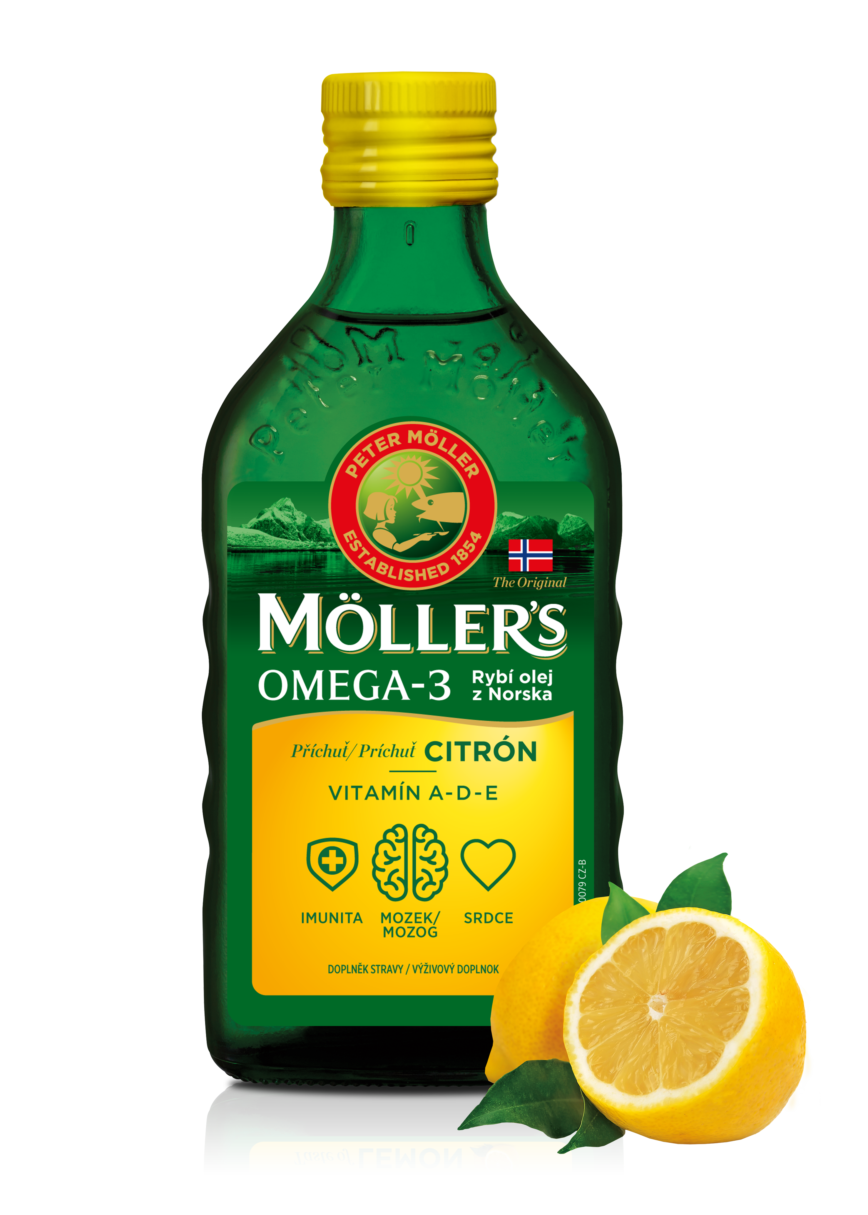 Mollers_Packshot_CLO_lemon_fruit_front_CZ Silná imunita, zdravé srdce a lepší paměť